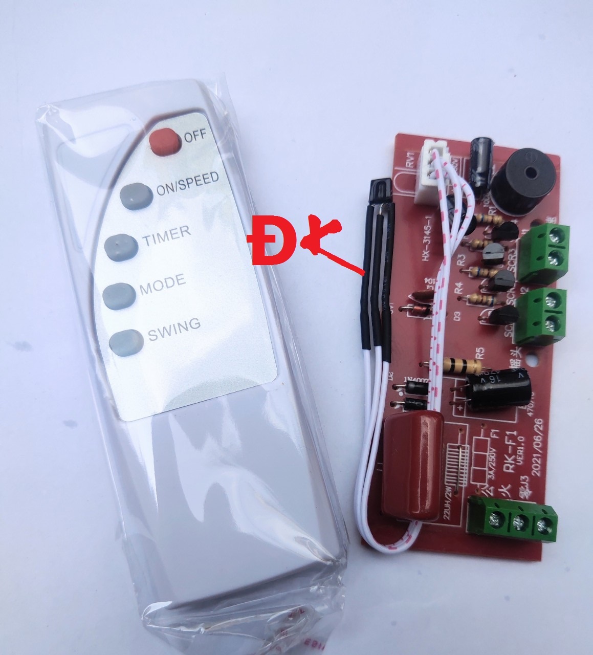 Combo 05 Bộ mạch điều khiển quạt từ xa