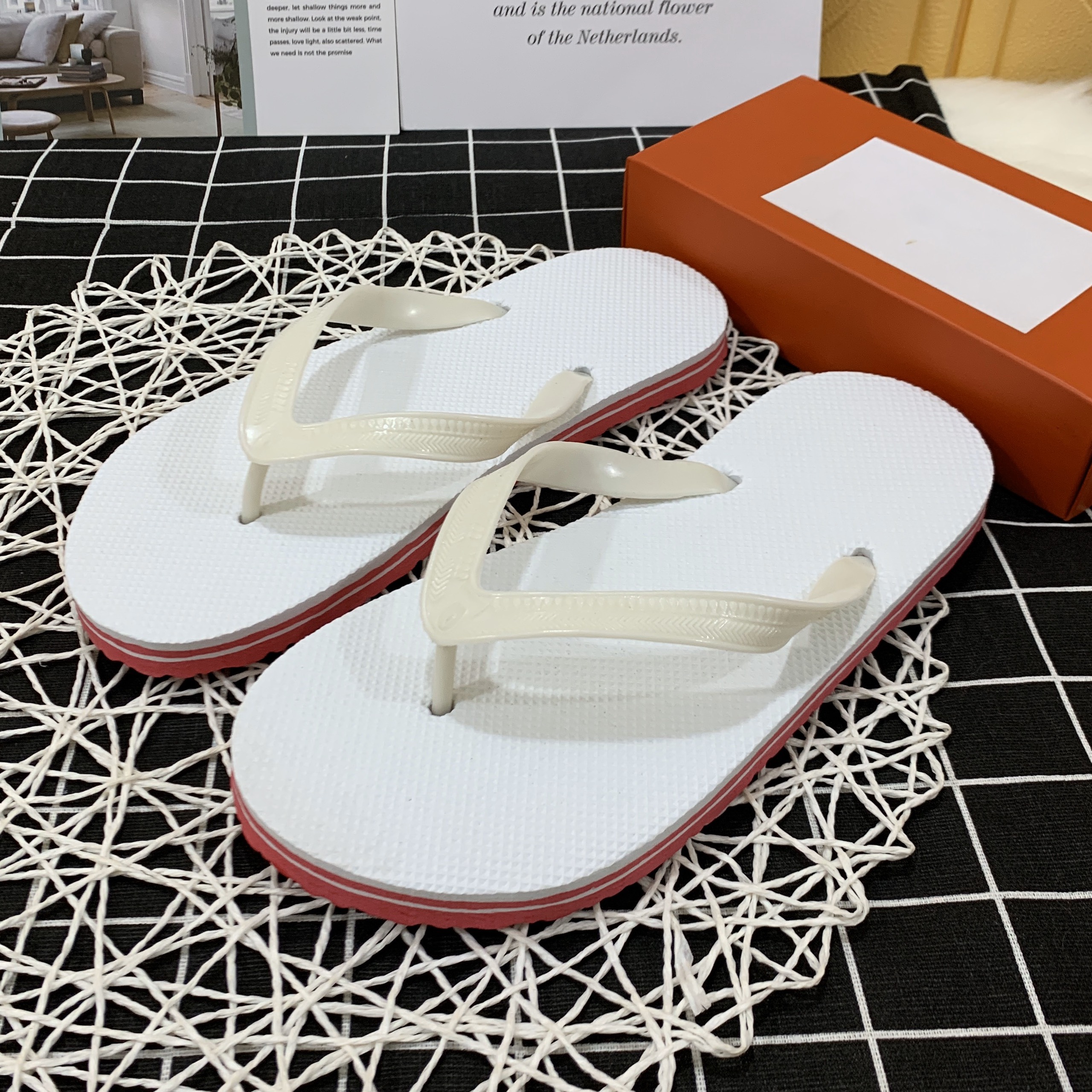 (VIDEO THẬT) Dép tông kẹp nam nữ đế xốp trắng đế đỏ đi trong nhà - BHNT Shop