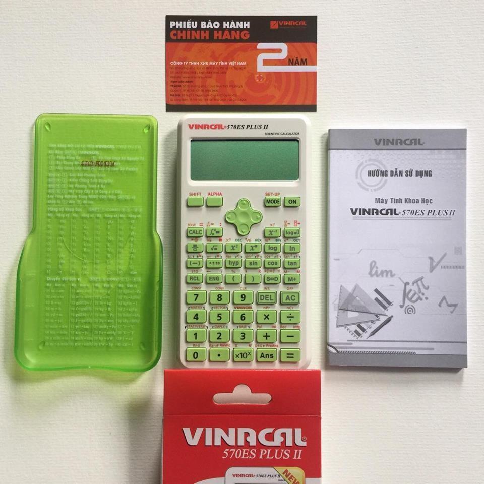 Máy tính VINACAL FX570 ES Plus II (ĐƯỢC PHÉP MANG VÀO PHÒNG THI ) có tem chống giả 3D công nghệ mới