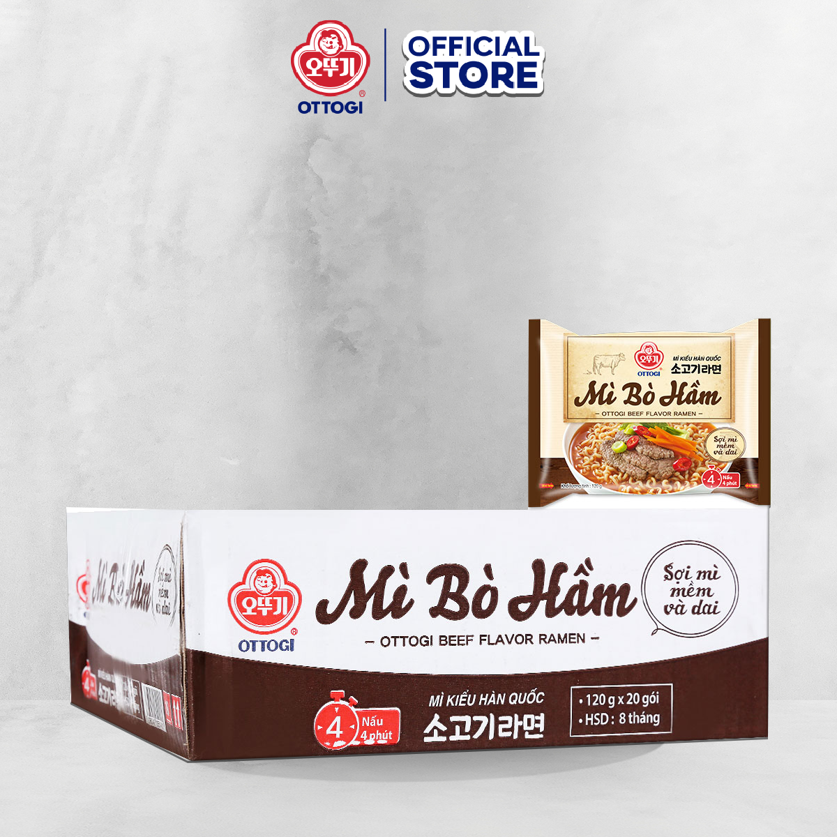 Mì bò hầm ottogi 120gx20