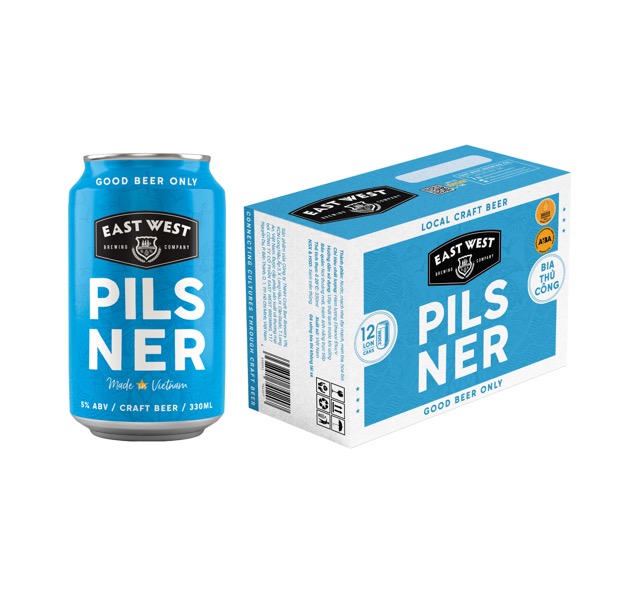 [HCM]Thùng 12 lon bia Pacific Pilsner (12x330ml)