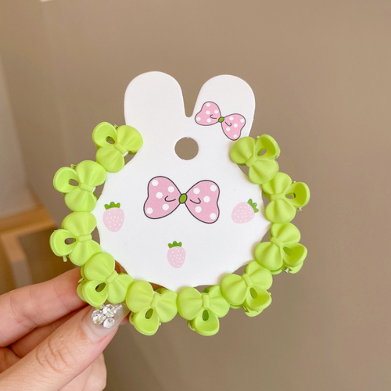 Set 10 Kẹp Tóc Nơ Màu Sắc Ngọt Ngào Phong Cách Hàn Quốc
