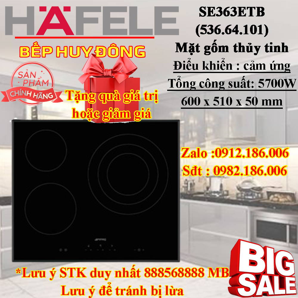 BẾP TỪ HAFELE SE363ETB - Màu đen (536.64.101)