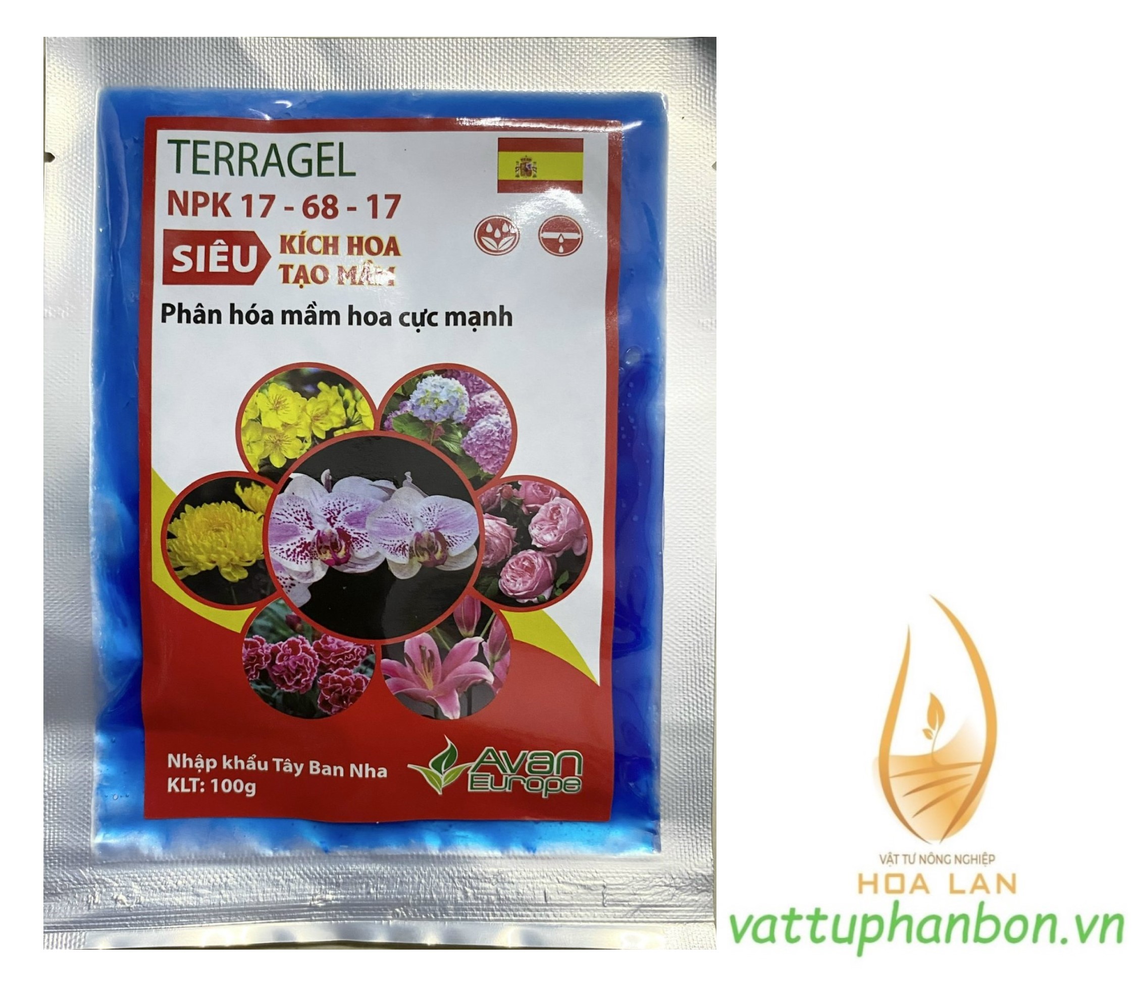 Kích hoa tạo mầm terragel npk 17-68-17 - #577a# 100g