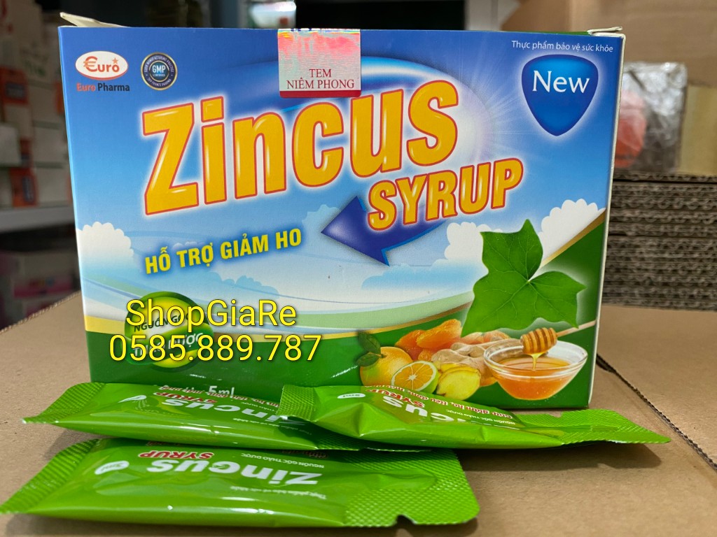 zincus Syrup bổ phế giảm ho long đờm, giảm ho tiêu đờm, mát phổi