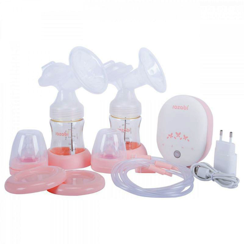 Máy hút sữa Rozabi Deluxe điện đôi có pin sạc