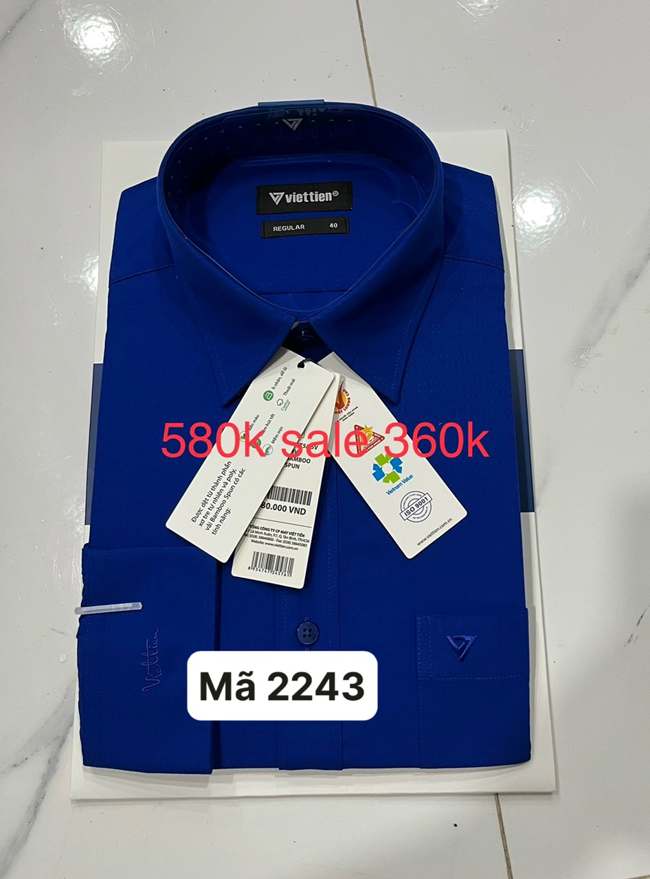 Áo sơ mi Việt tiến giá mác 580k sale 360k còn ít xả nốt thu hồi vốn