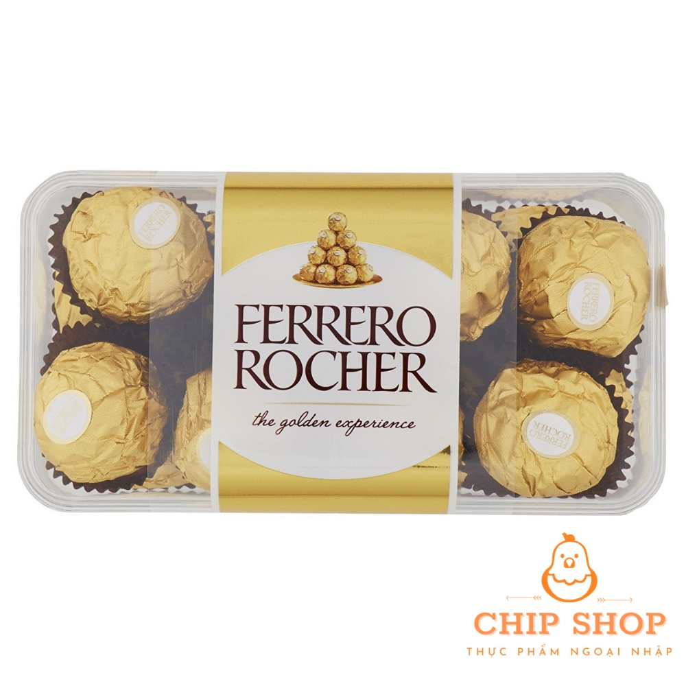 Socola nhân hạt dẻ Ferrero Rocher hộp 16 viên