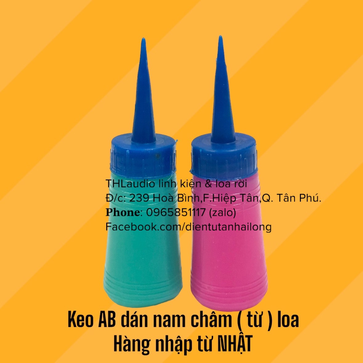 Keo ab dán từ loa