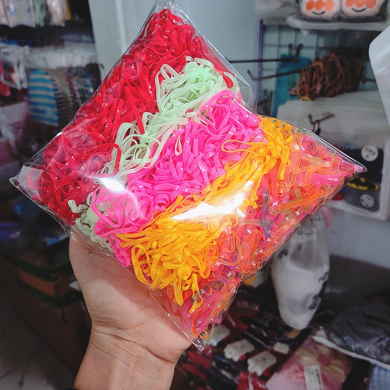 Bịch 0.5KG Thun Cột Tóc Đen LOẠI LỚN ( Chun ) - Dây Cột Tóc Cao Cấp- Thun Buộc Tóc - Siêu Co Giản