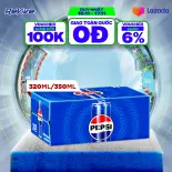 SALE 11.11-VC 12%] Thùng Nước Ngọt Giải Khát Có Gaz Pepsi (320ml/lon hoặc 350ml/lon)