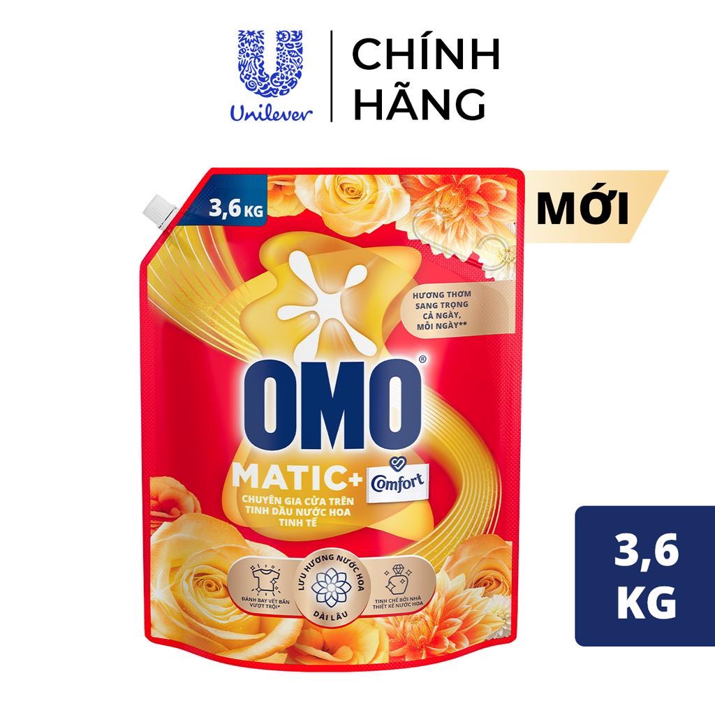 Nước giặt omo matic hương comfort 3,6 kg máy giặt cửa trên