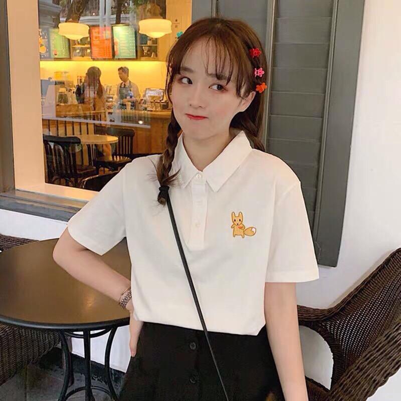 Áo thun nữ cổ trụ font rộng unisex thời trang mới manfashion atnct15