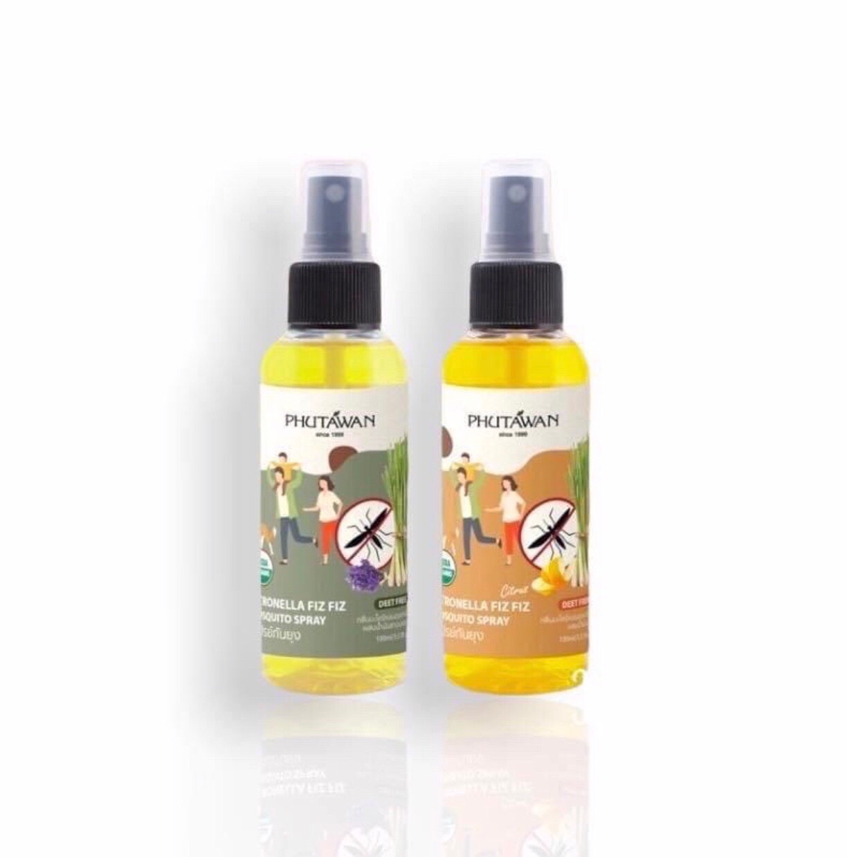 01 Chai Xịt Chống Muỗi Citronella Phutawan 100ml Thái Lan