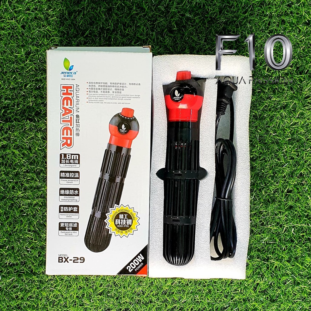 Sưởi bọc nhựa 200w- 300w Jeneca BX-29 cho bể cá - 200W