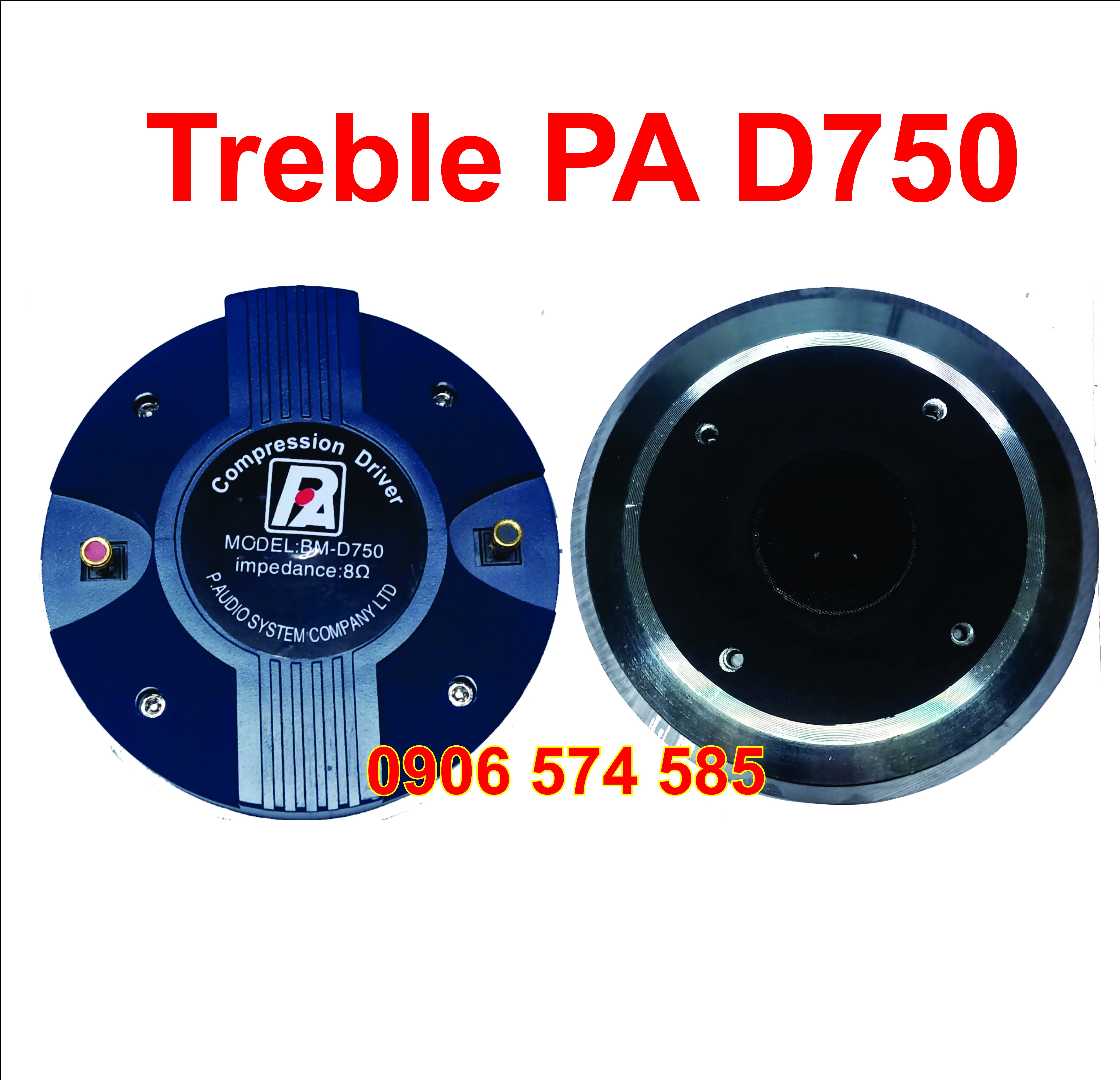 [Hàng nhập - Bán cặp 2 cái] Loa treble PA D750 treble 750 trép kèn 750
