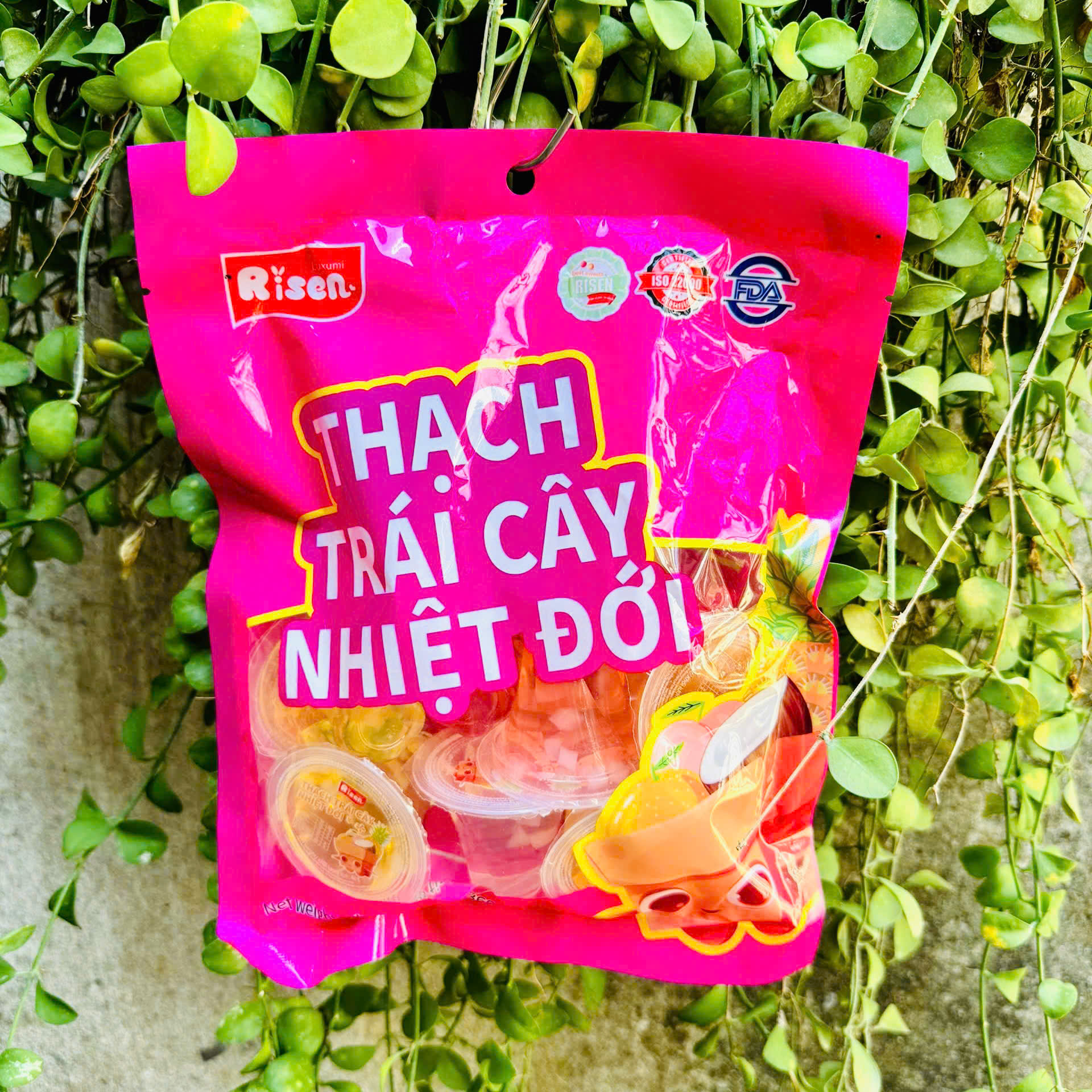 THẠCH TRÁI CÂY NHIỆT ĐỚI RISEN [BỊCH 360GR]