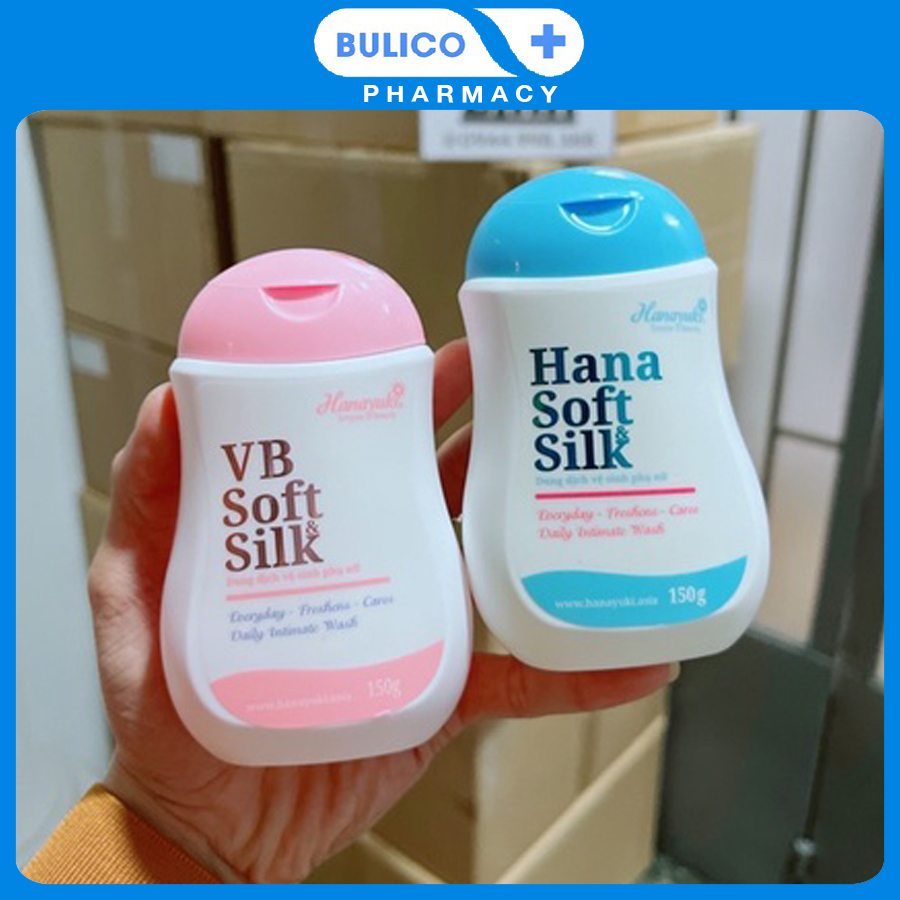 Dung dịch vệ sinh hana & vb soft silk hanayuki 150g dùng được cho nam nữ và bà bầu