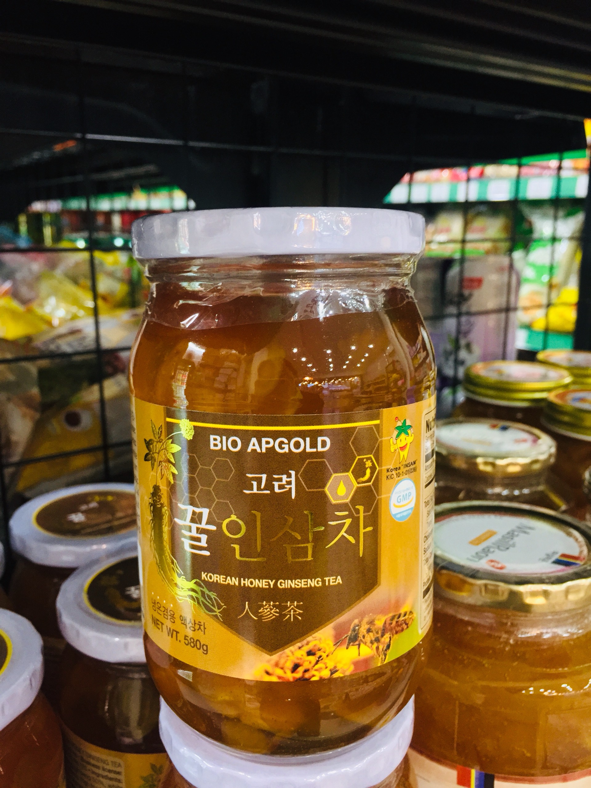 Sâm tươi ngâm mật ong Hàn Quốc Bio Apgold (580g/Lọ)