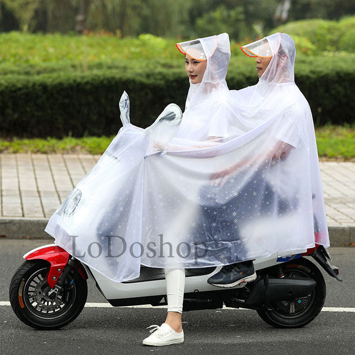 Áo mưa 2 đầu cánh tròn có nón loại dày sixe 5XL - Áo mưa đi học xe điện - Áo mưa trong suốt học sinh - Áo mưa có màn che gương chiếu hậu và đèn trong suốt - Áo mưa đi xe máy cho người lớn - Áo mưa nam cao cấp - Áo mưa nữ c