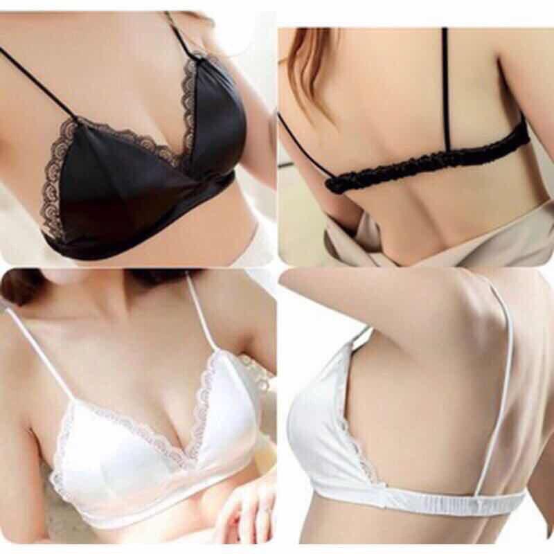 Áo lót phi lụa bóng có mút - 263