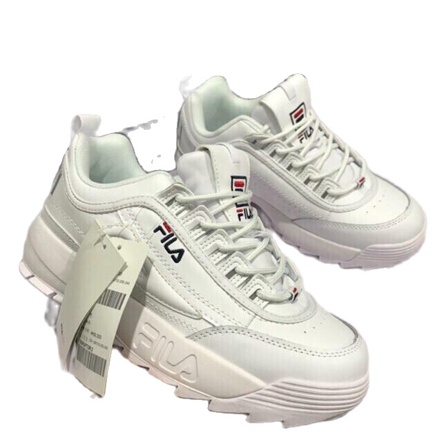 Giầy thể thao fila trắng phản quang nam nữ