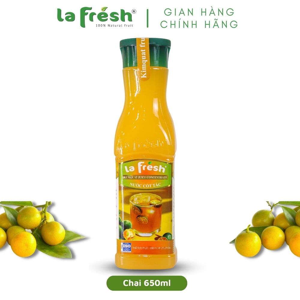 Nước Cốt Tắc Nguyên Chất 100% LAFRESH, Dùng pha chế thức uống, nấu ăn