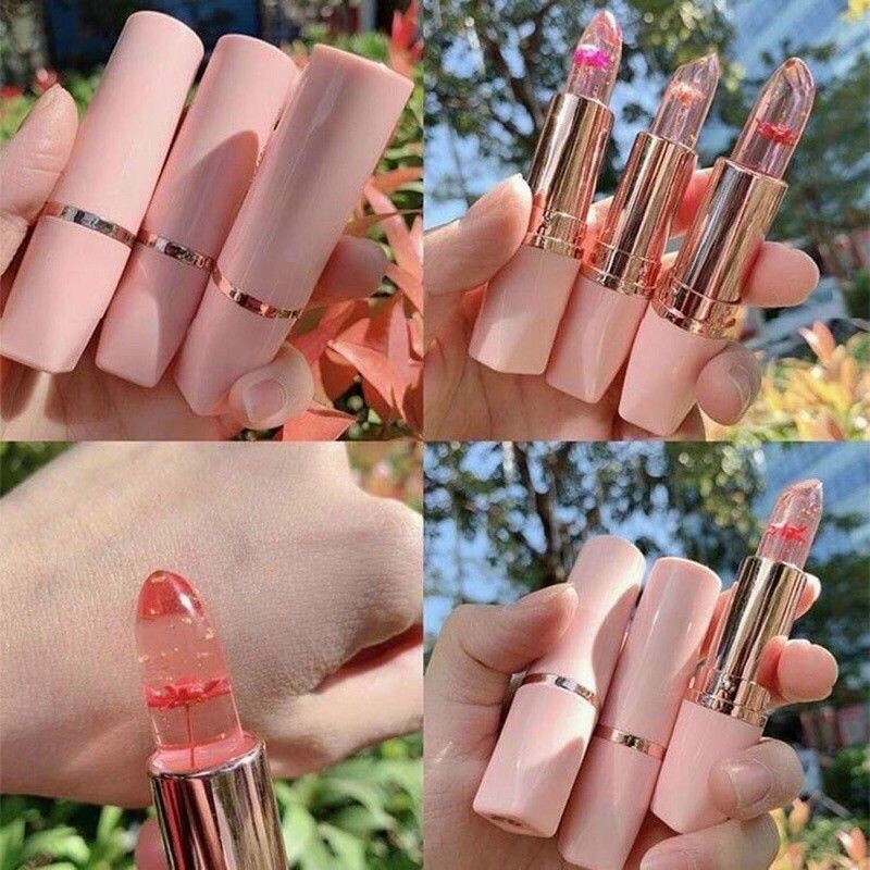 Son thạch ướp hoa son dưỡng môi làm hồng cấp ẩm biến đổi màu theo nhiệt độ
