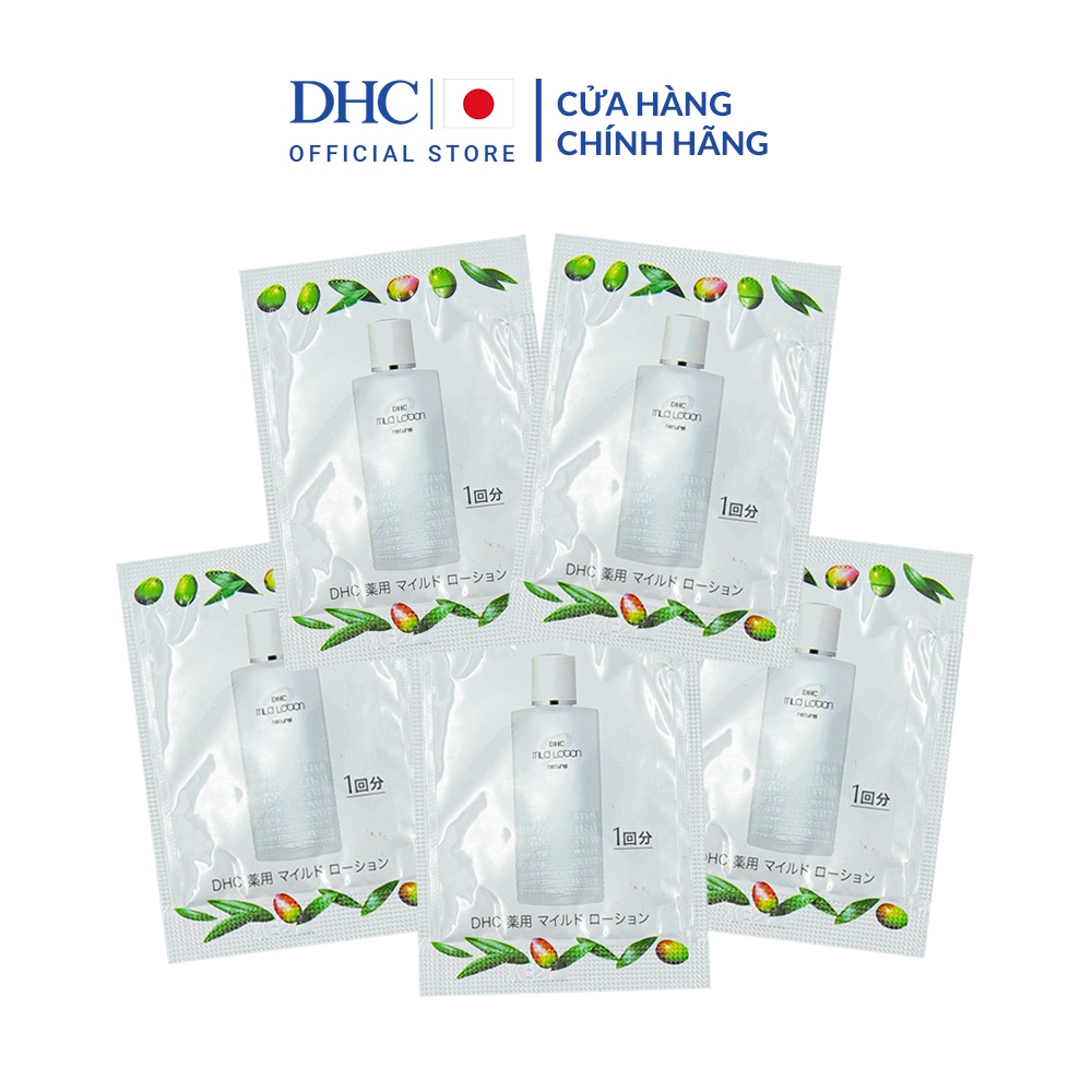 Set 5 gói Nước hoa hồng dịu nhẹ DHC Mild Lotion Sample Gói 2ml x5