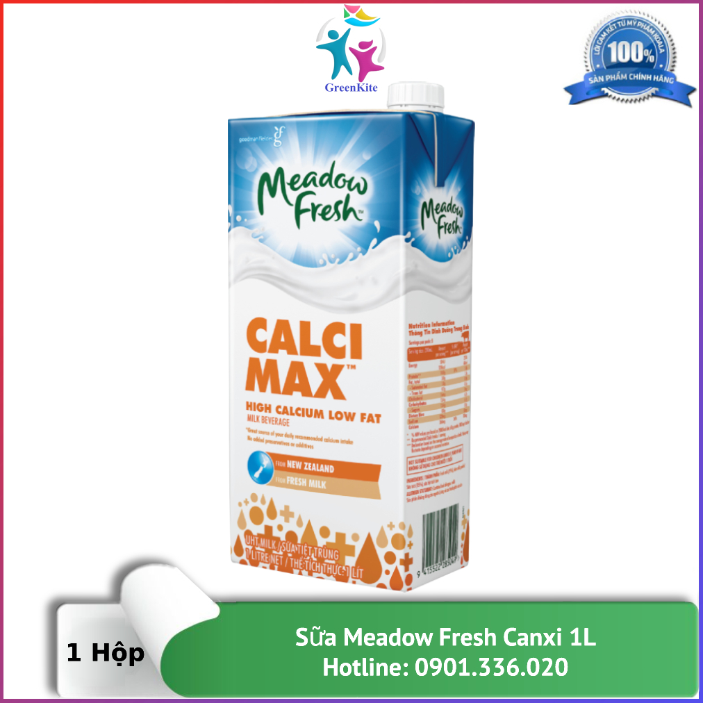 Sữa tươi meadow fresh ít béo giàu canxi 1l - sữa nhập khẩu úc