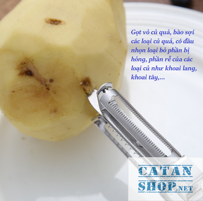 [HCM]Dụng cụ gọt vỏ củ quả bằng inox cao cấpdụng cụ bào sợi đa năng tiết kiệm thời gian-GD393-daobao