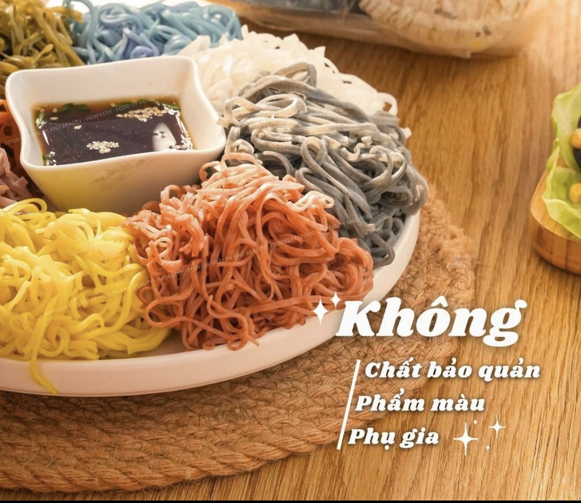 Mì CHŨ rau củ tự nhiên mix 8 vị - healthy dành cho người ăn kiêng túi 500g