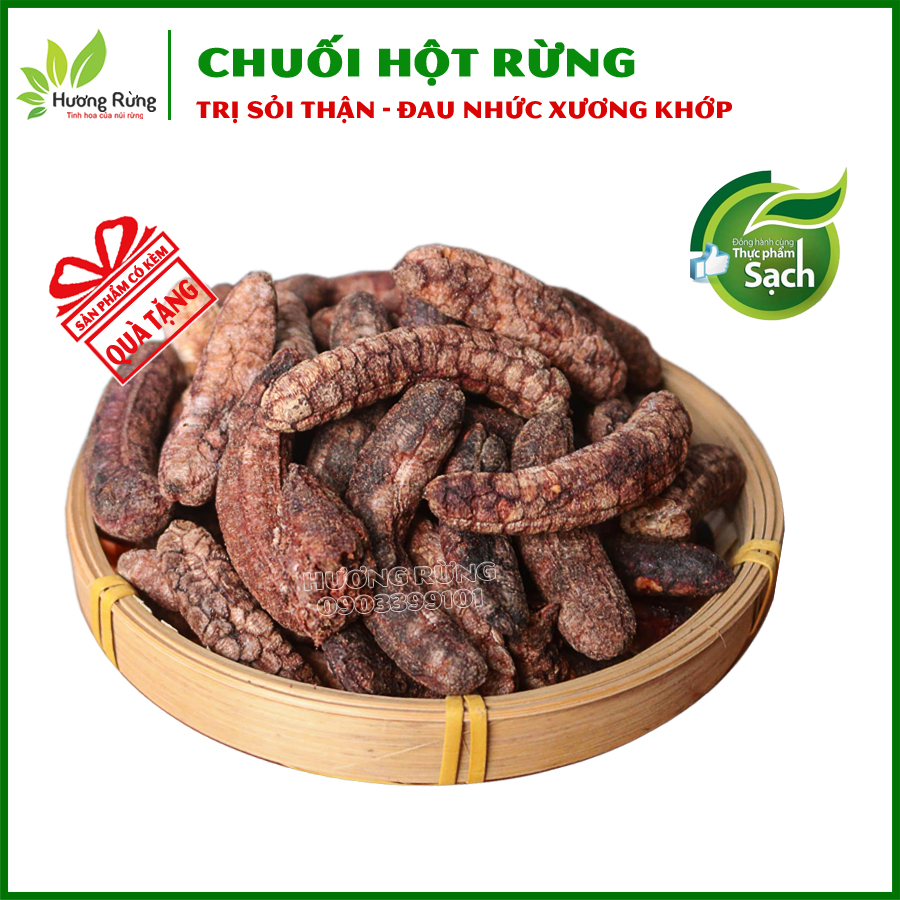 Chuối hột rừng 1kg, thơm ngon tự nhiên, nguyên chất