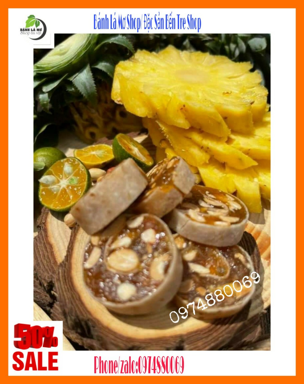 (FREESHIP}  1KG KẸO CUỘN KHÓM TẮC LOẠI NGON- BÁNH LÁ MƠ SHOP