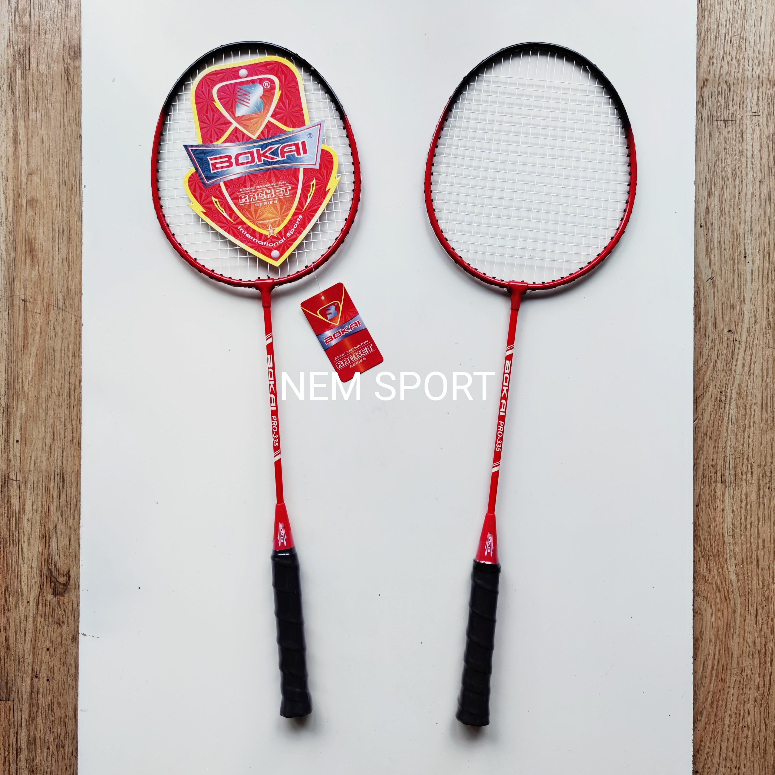 Cặp Vợt Cầu Lông Bokai 335 Chính Hãng, Tặng kèm 2 quả cầu lông siêu bền