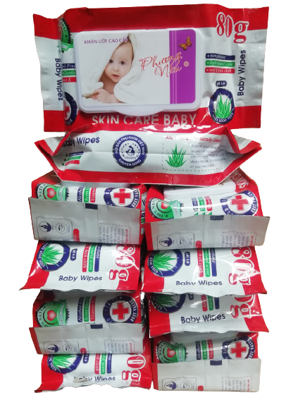 Khăn ướt Phương Nam 80g combo 8 bịch