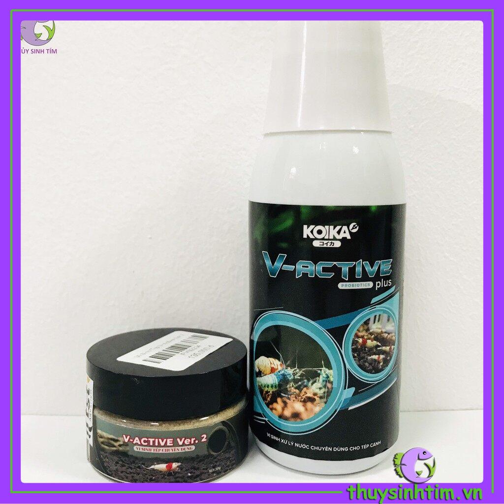 Combo vi sinh tép v-active ver.2 và v-active plus