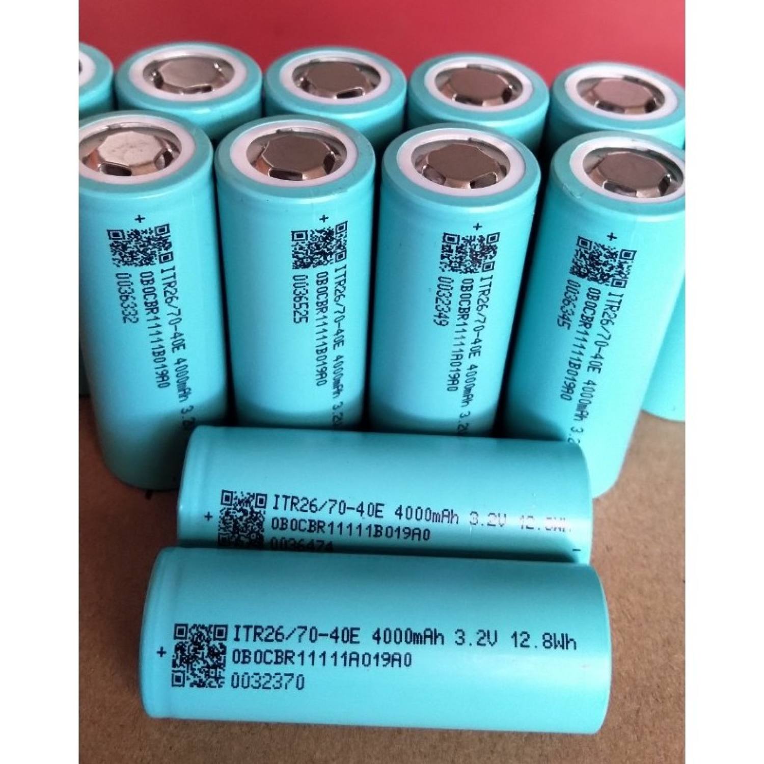 Pin Lithium Sắt đầu phẳng 26700 4000mAh 3.2v 3C max 8C sx 2021 21