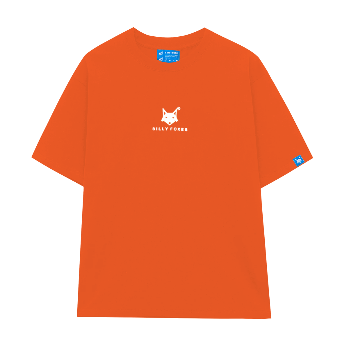 Áo thun iconic logo silly foxes cam in nổi - slf0017