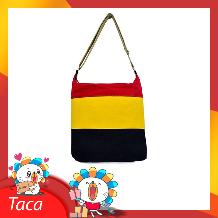 Túi xách vải canvas 3 sọc t010