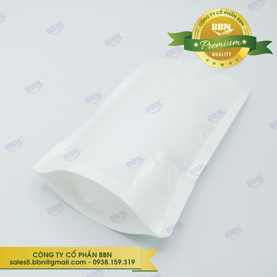 50 túi đựng chất lỏng đáy đứng có vòi và nắp vặn trắng sữa - dung tích 500ml