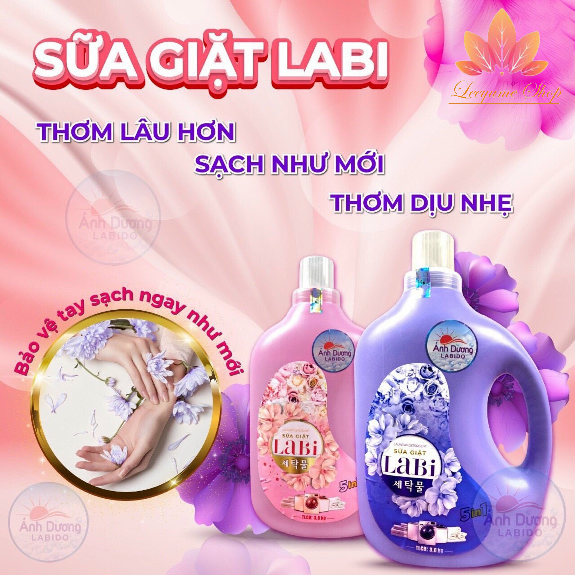 Sữa giặt labi công nghệ nhật bản siêu thơm bền lâu