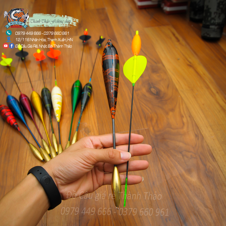 Phao câu Thành Thảo, phao 2 ngọn cắm  size :  32. Phao cắm nổi nhanh, bay thẳng, xa, báo cá chuẩn. Chuyên câu Lục xa bờ.