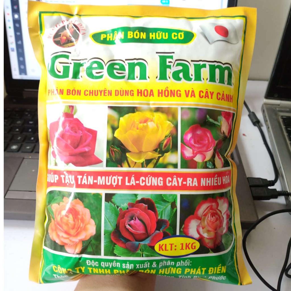 Phân bón chuyên dùng cho hoa hồng và cây cảnh - green farm