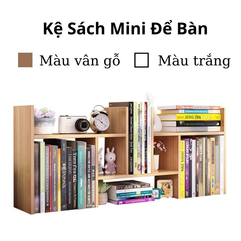 Kệ Sách Gỗ để bàn - Giá sách mini - Kệ Sách Để Bàn Làm Việc Lắp Ghép Đa Năng Giá Sách Để bàn, Kệ Để Bàn Mini Tiện Lợi, giá tốt - kệ sách mini trưng bày - kệ sách để bàn - kệ đựng sách - kệ sách - kệ sách gỗ
