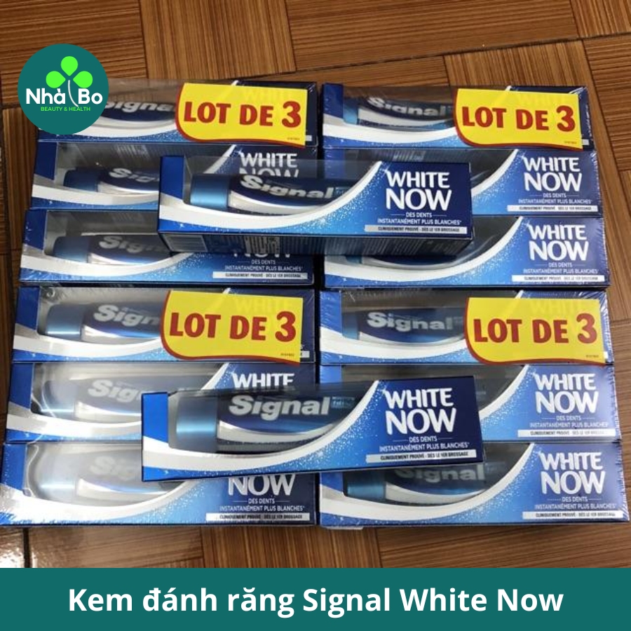 Kem đánh răng trắng sáng Signal White Now - Pháp