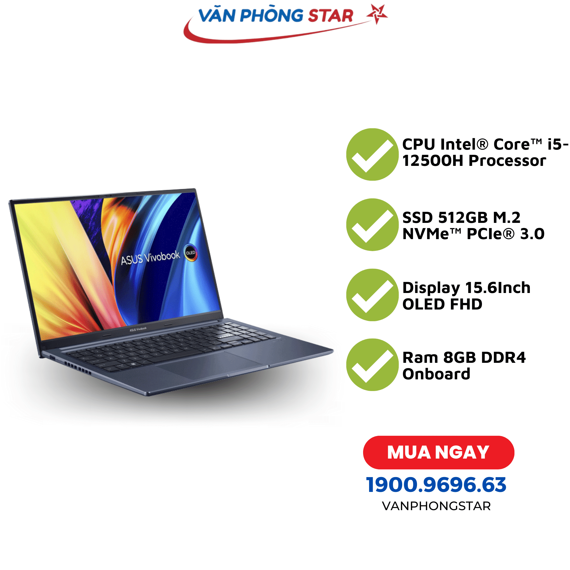 Laptop Asus VivoBook A1503ZA-L1422W