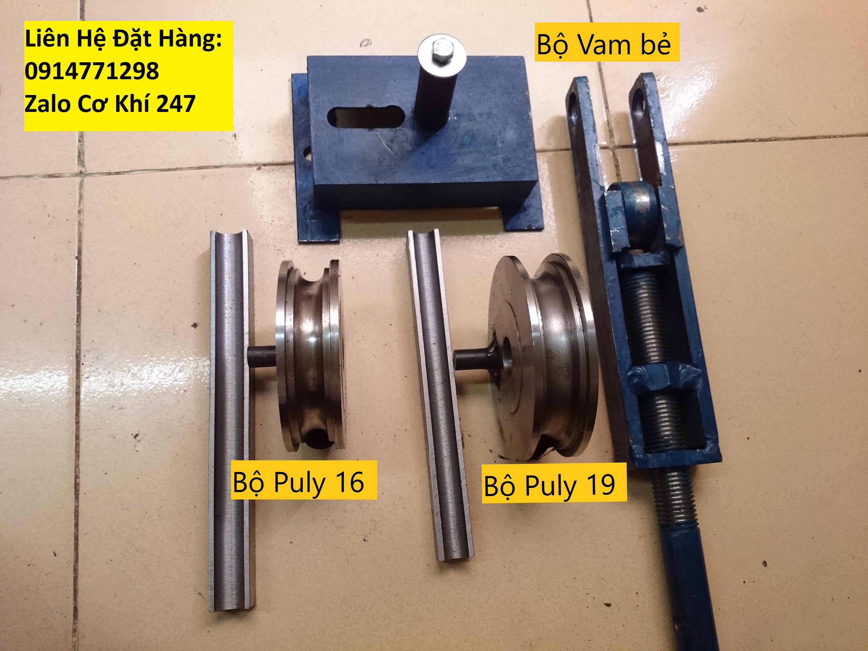 Vam uốn ống tròn 16,19 trọn bộ