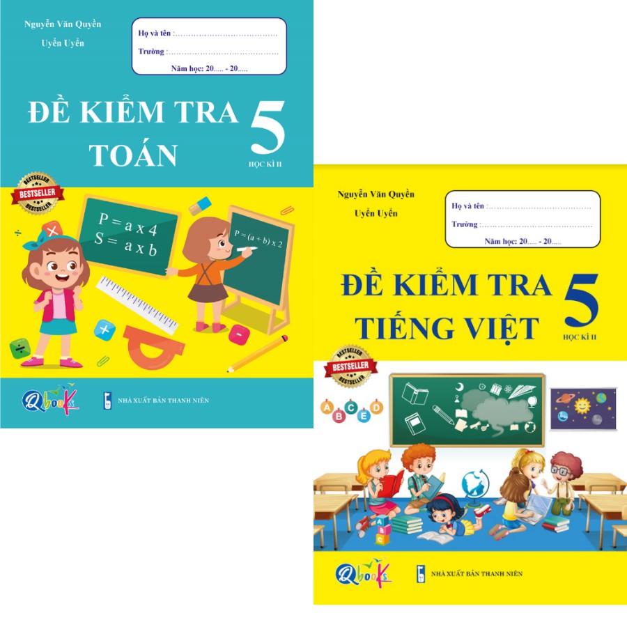 Sách - combo đề kiểm tra toán và tiếng việt 5 - học kì 2