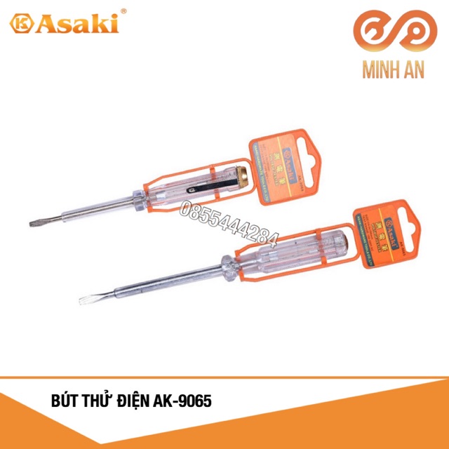 Bút thử điện cảm ứng đèn led asaki ak-9065